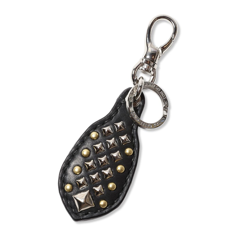 【残り一点】Studs Leather Rugged Key Ring