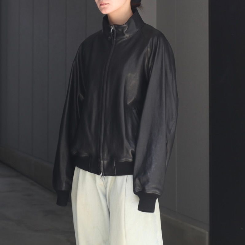 【残りわずか】Lamb Leather Weekend Jacket
