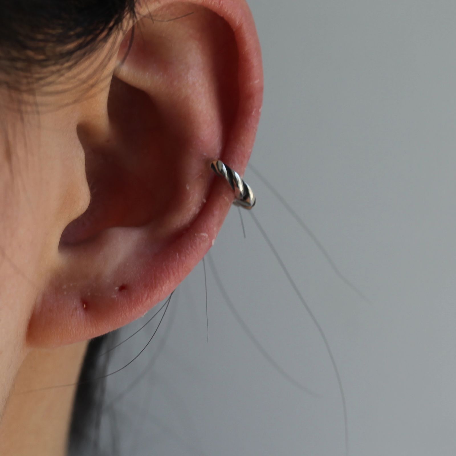 【残り一点】Press Earcuff_S 片耳用(SILVER）