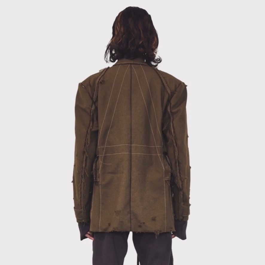 【残り一点】Slash Seam Hunting Tailored Jacket With Damaged(70'S VINTAGE FRENCH ARMY)