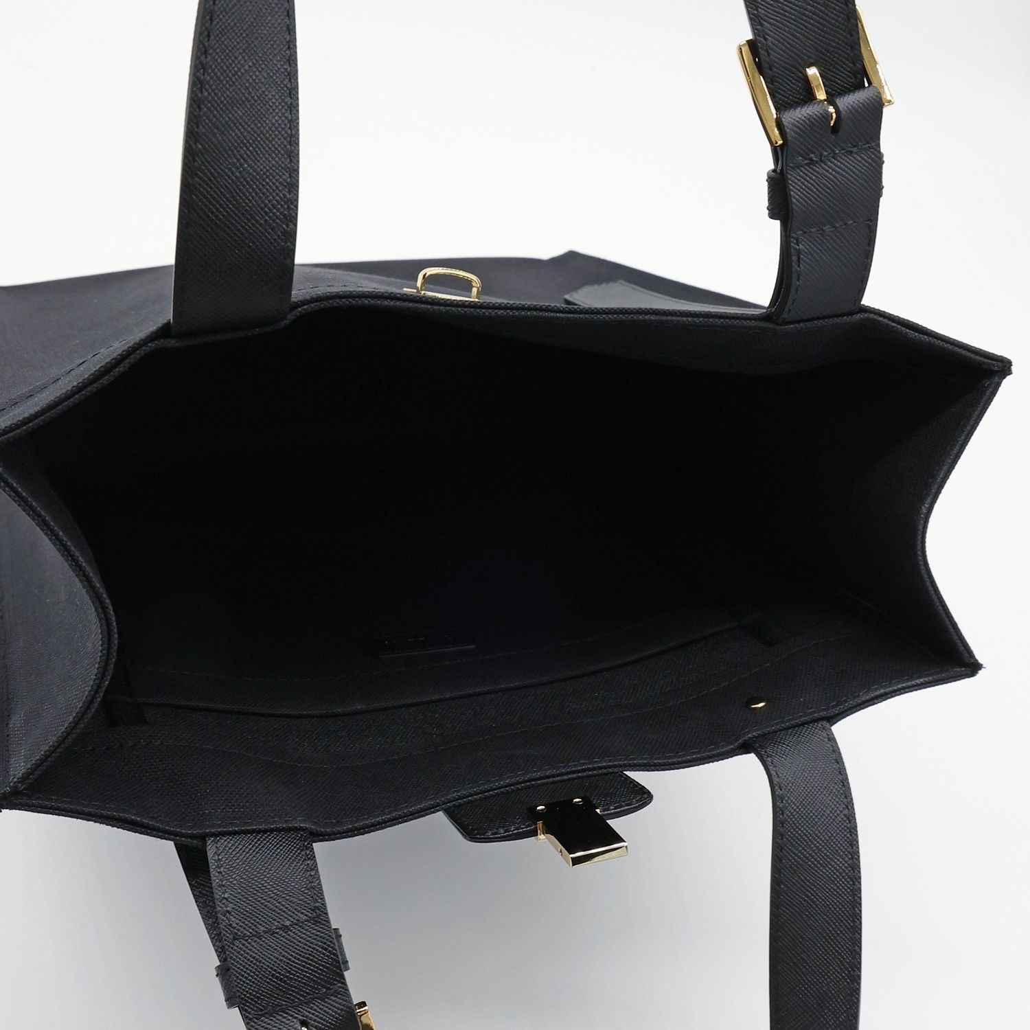 【残り一点】Leather Flap Adjustable Belt Canvas Tote