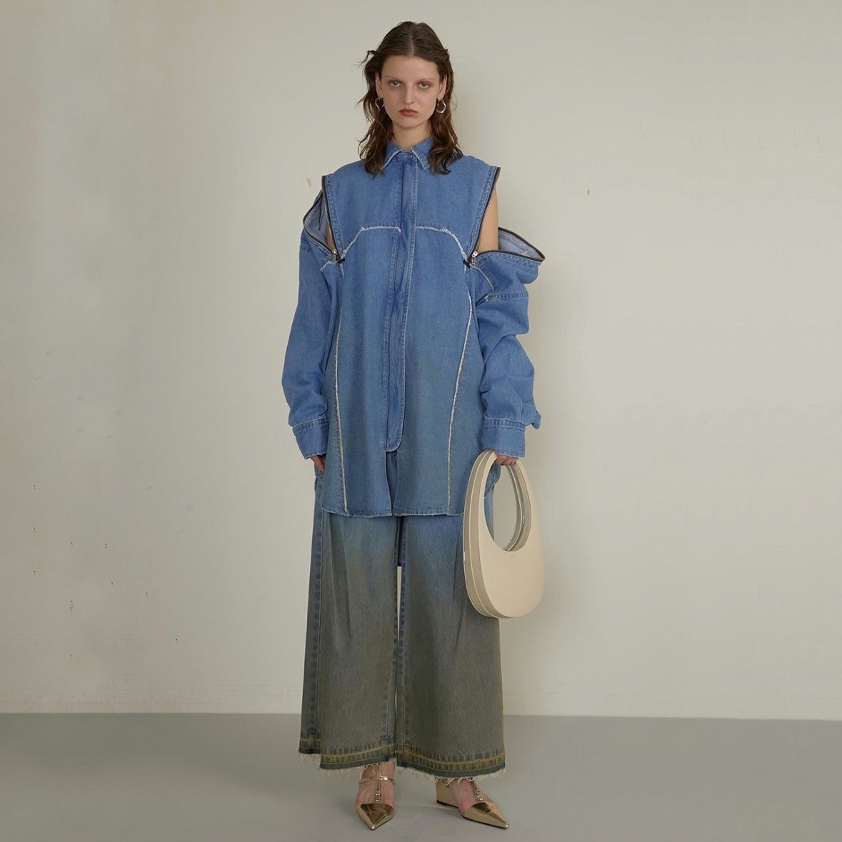 【残り一点】Gradation Wide Denim Pants