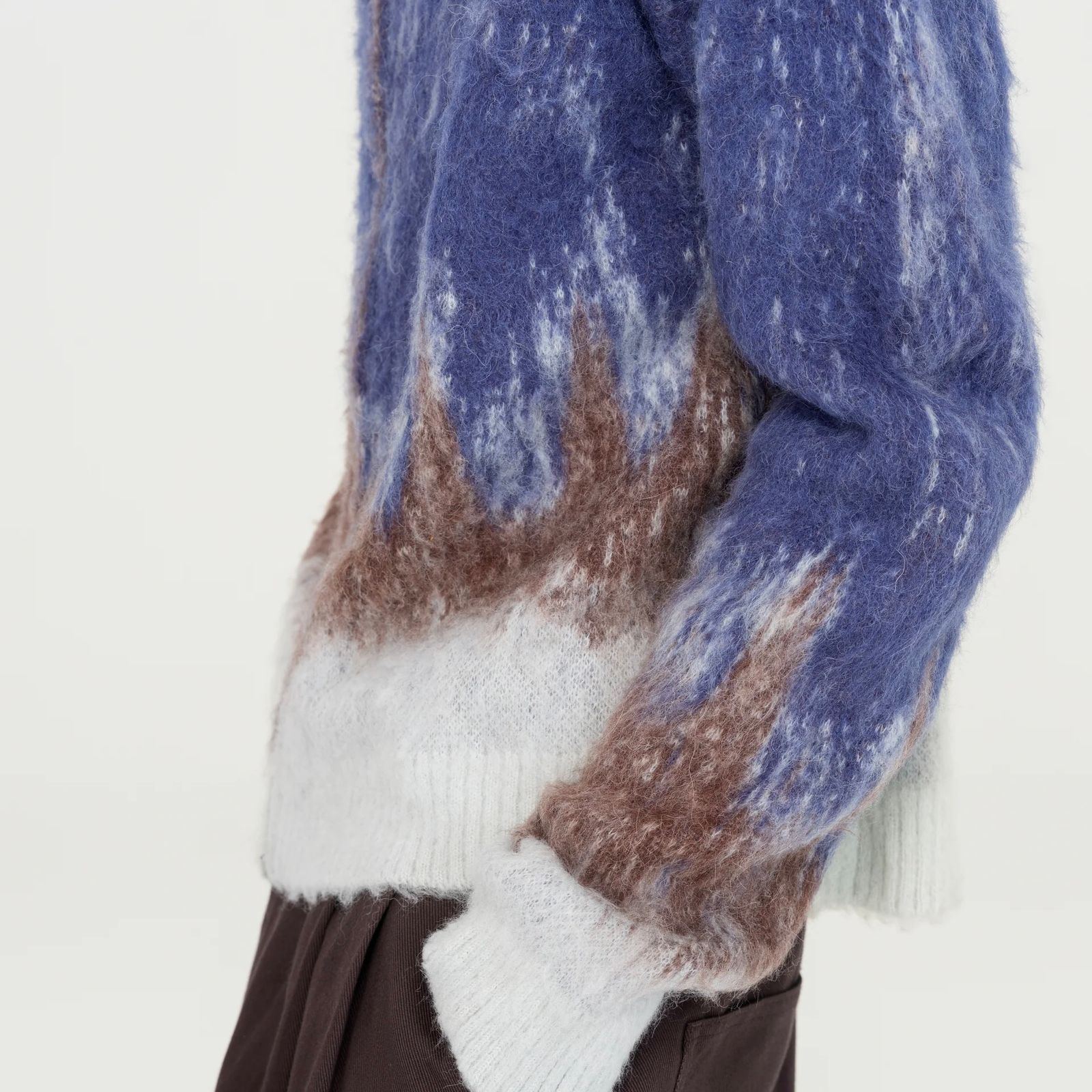 【残り一点】Blue-to-Brown Gradient Cardigan
