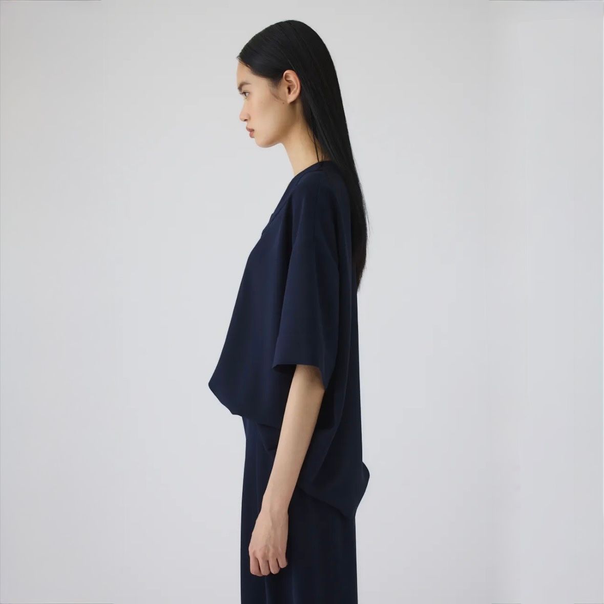 【残り一点】Georgette U-Neck Tops