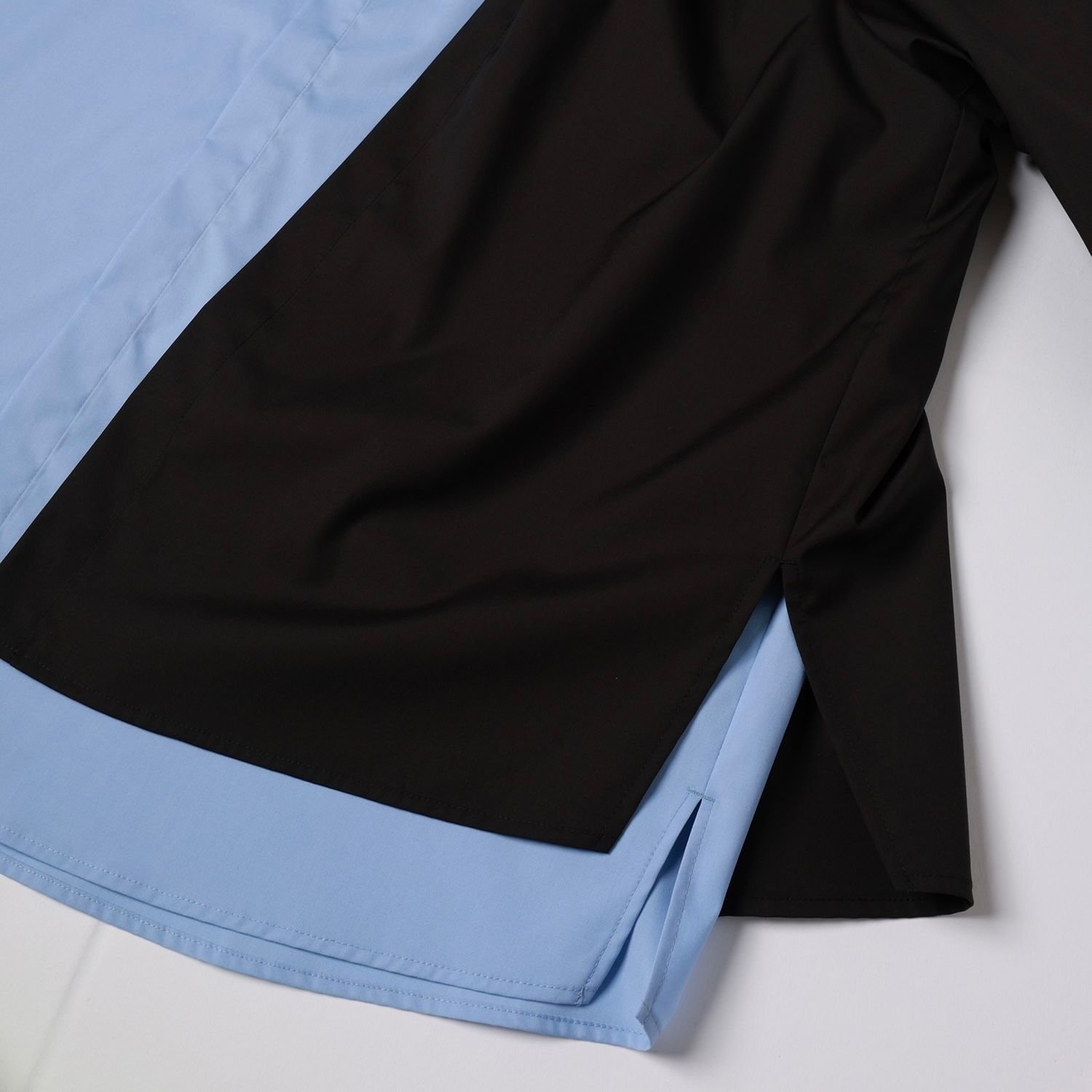 【残り一点】High Count Broad Asymmetrical Layered Shirt