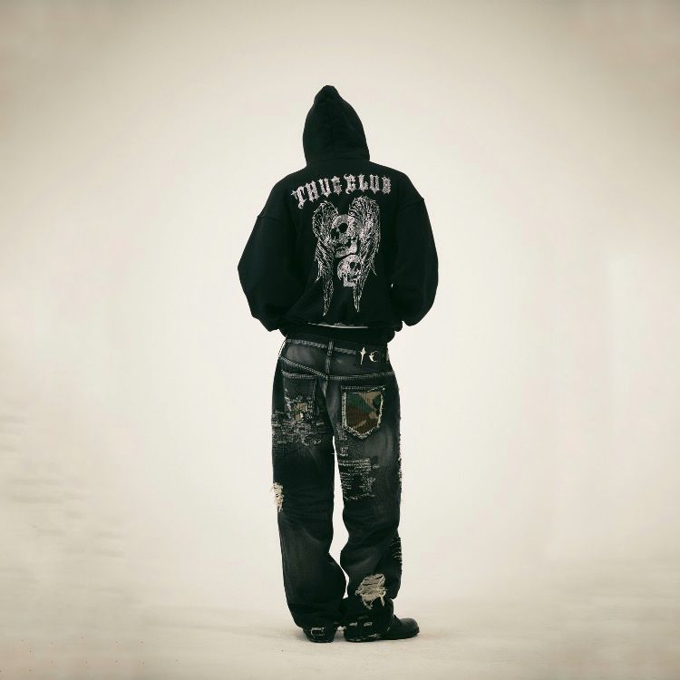 【残り一点】TC Angels Crystal Embellished Hoodie