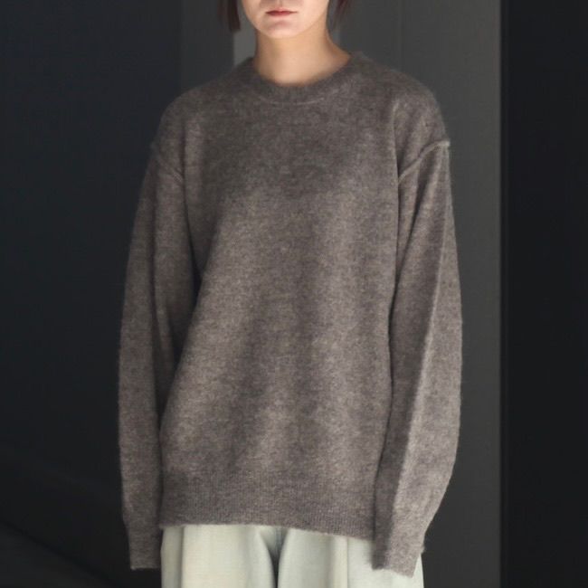 【残りわずか】Wool/Alpaca Knit Crew Neck LS