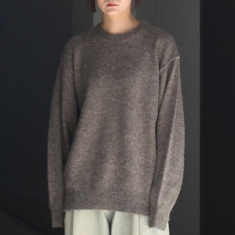 【残りわずか】Wool/Alpaca Knit Crew Neck LS