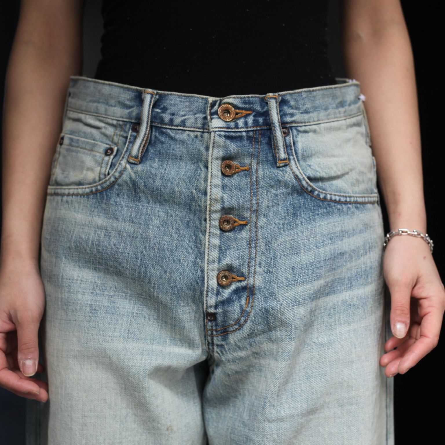 sugarhill FADED CLASSIC DENIM PANTS www.smkscitranegara.sch.id