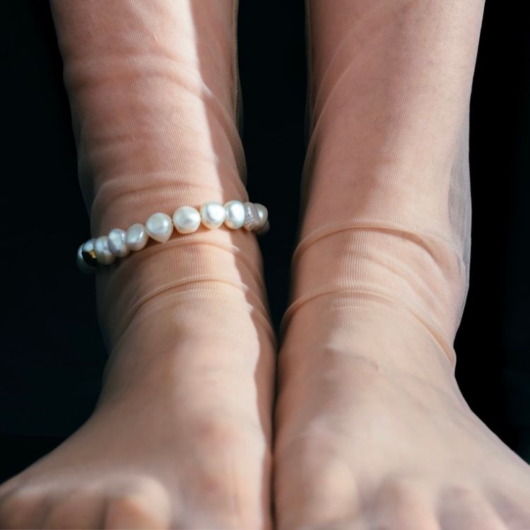 【お取り寄せ注文可能】Baroque Pearl 2way Bracelet & Anklet
