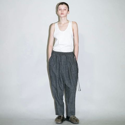 【残り一点】ワッシャータンブラーワイドイージーテーパードパンツ