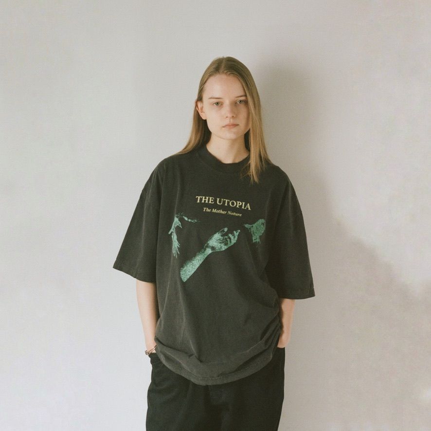 【残り一点】Oversized Garment Dye T-shirt(UTOPIA)