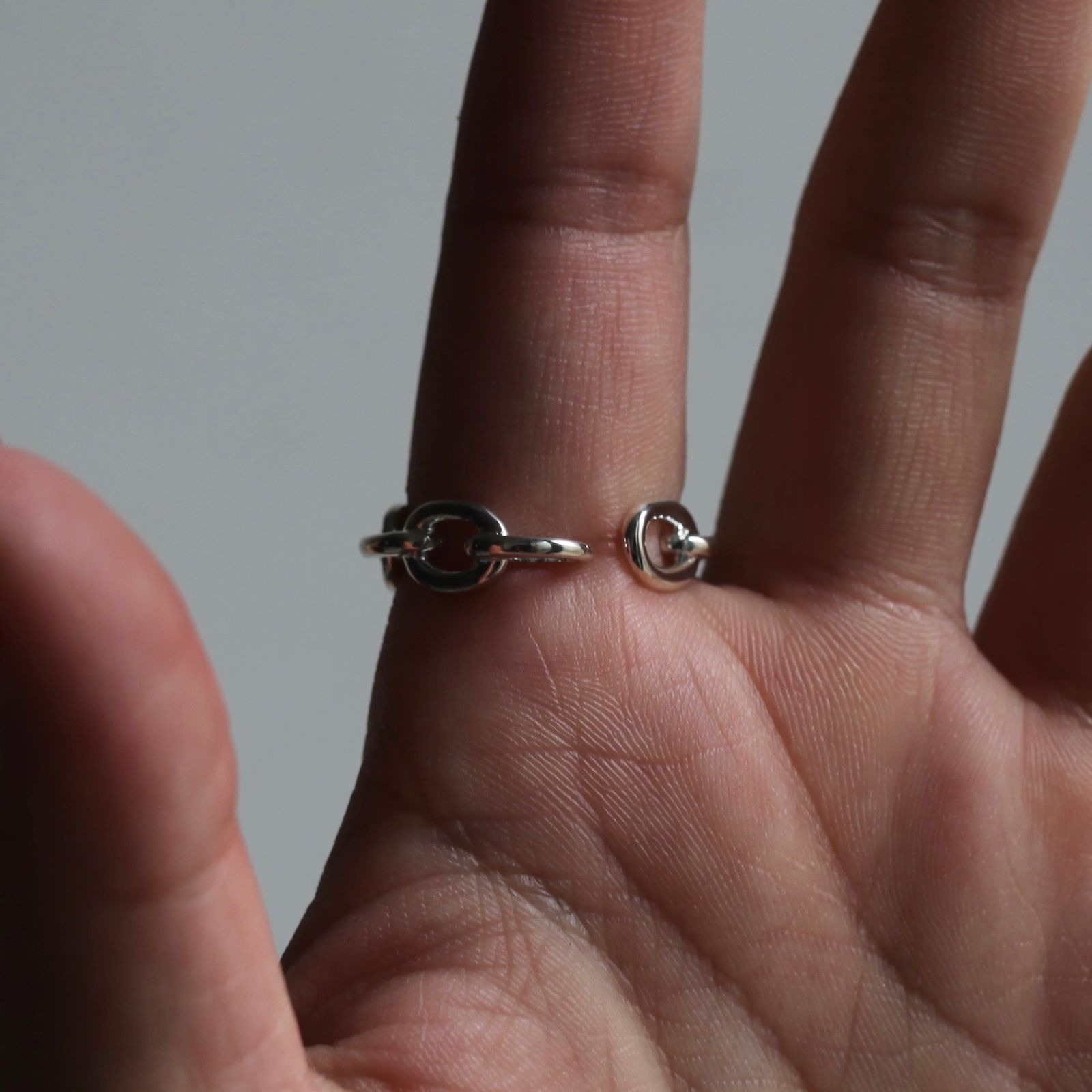 【残り一点】Oval Link Ring(SILVER)