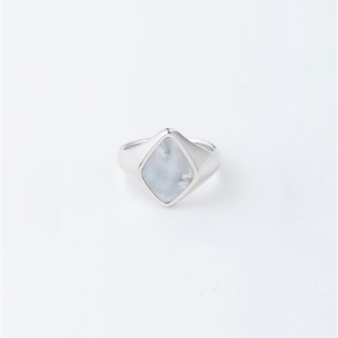 【お取り寄せ注文可能】How Raw Diashape Stone Ring(SILVER)