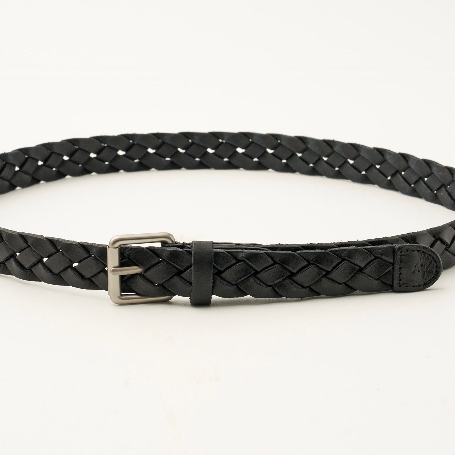 【残りわずか】Narrow Leather Mesh Belt
