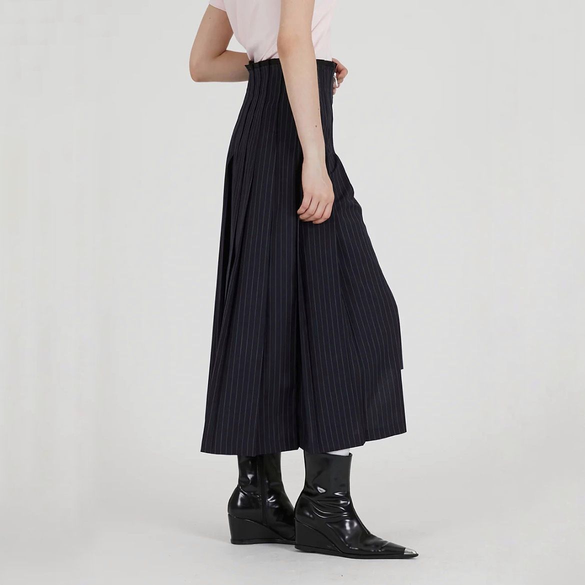 【残り一点】Irregular Pleated Skirt