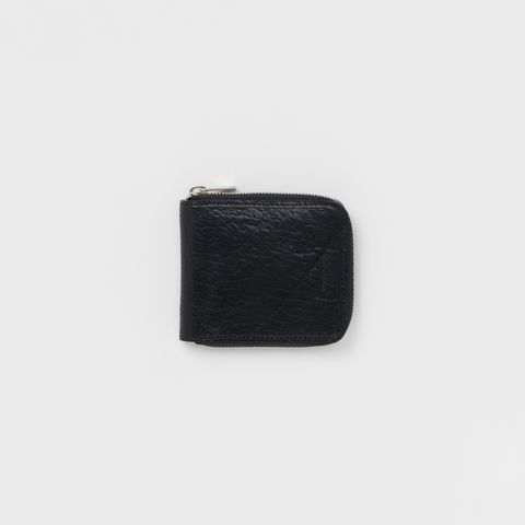 【残りわずか】Horizontal Zip Purse(BLACK)