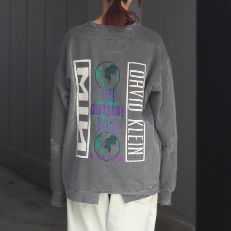 【残りわずか】Bootleg DIY Crew Sweat With Damaged(OUTSIDE TOUR)