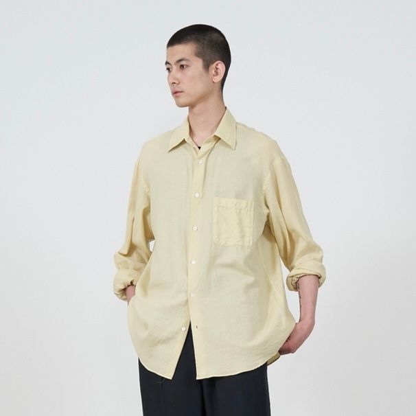 YOKE - 【残り一点】Garment Dyed Cotton Silk Twill Shirt | ACRMTSM 