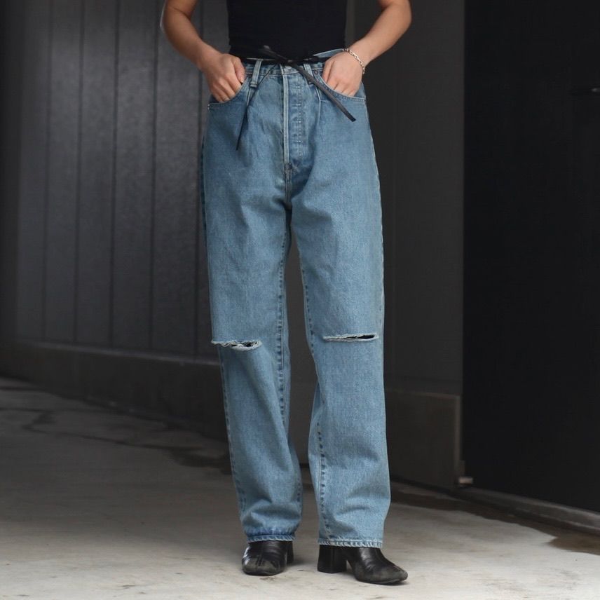 stein - 【残り一点】Vintage Reproduction Damage Denim Jeans