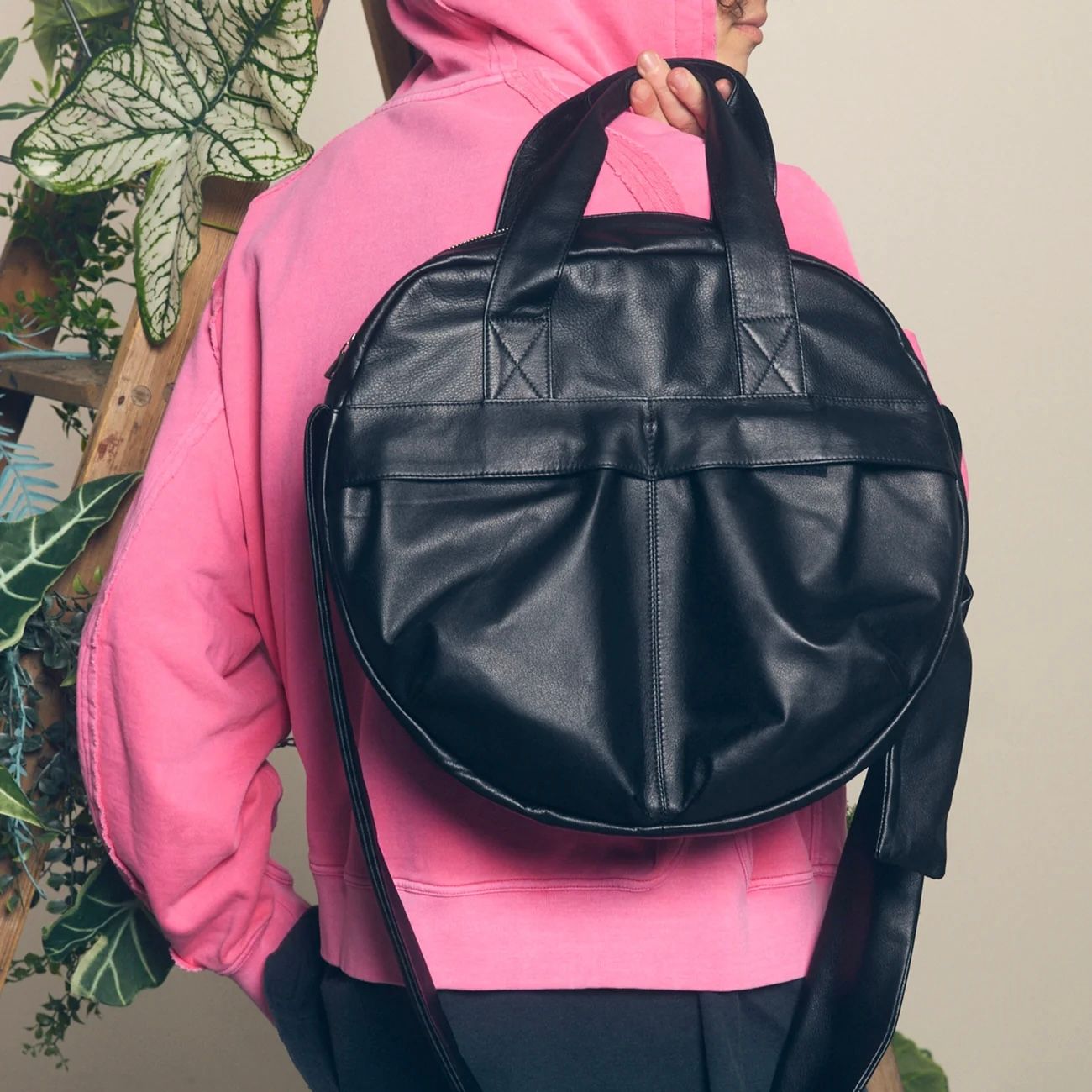 【残り一点】Leather Shoulder Helmet Bag