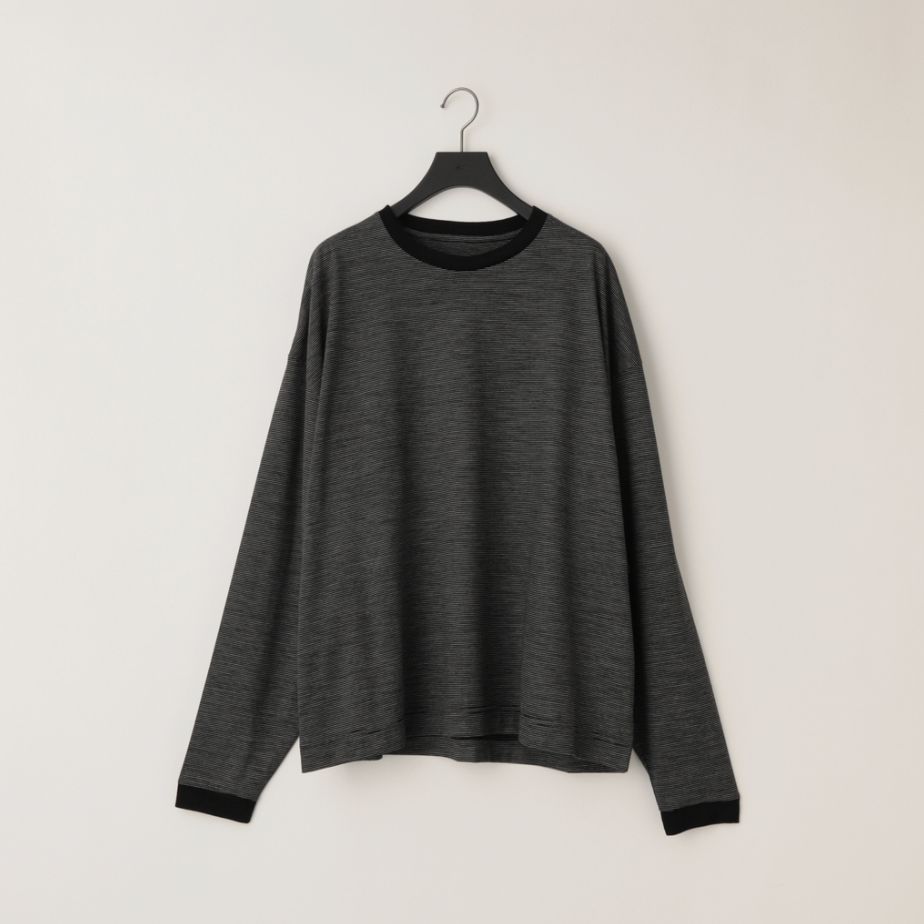 【残り一点】32G Wool Stripe LS Tee