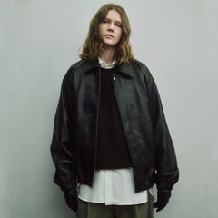 【残りわずか】Sheep Leather Zip Short Jacket