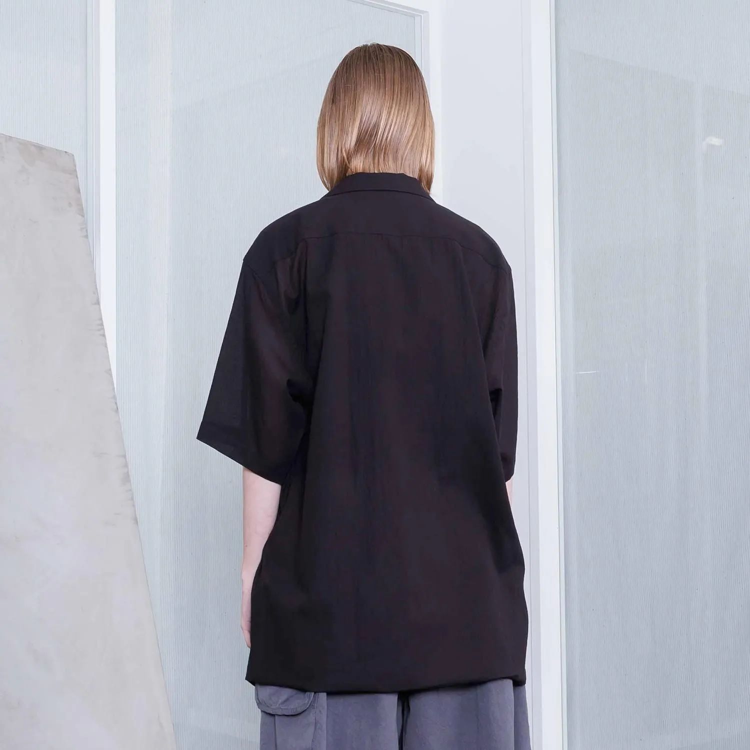 【残り一点】シアーコットンオープンカラーS/Sシャツ