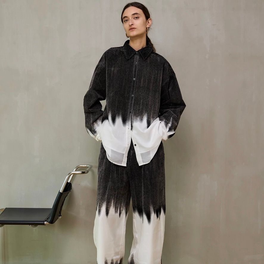 【残り一点】フロッキーデニムパンツ