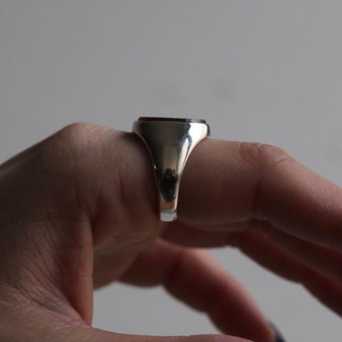 【残り一点】Signet Oval Ring XL(TIGER EYE)