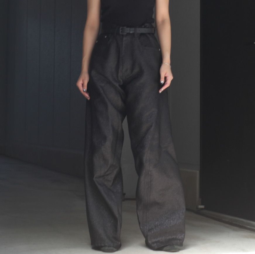 【残り一点】Glitter Twill 3D Twisted Wide Leg 5P Pants