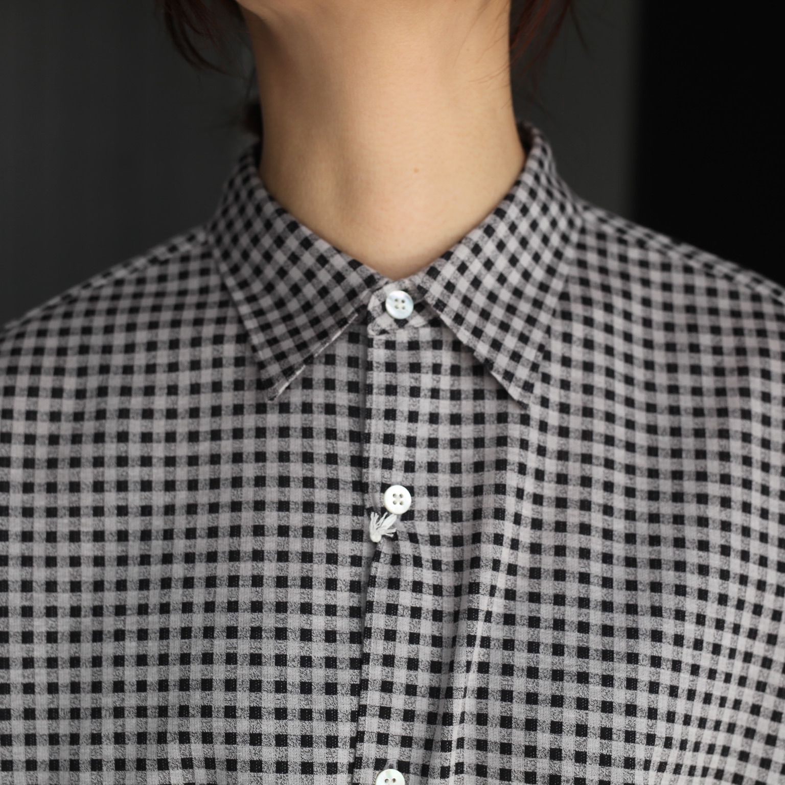 【残りわずか】36G Modest Check Shirt