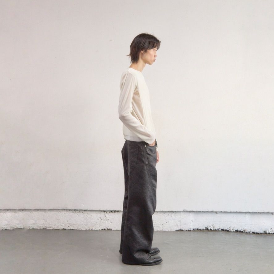 【残り一点】Glitter Twill 3D Twisted Wide Leg 5P Pants