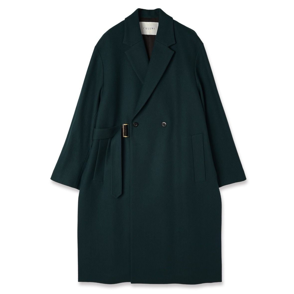 【残り一点】Lamb Wool Melton Tie Locken Long Chester Coat