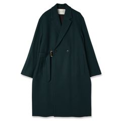 【残り一点】Lamb Wool Melton Tie Locken Long Chester Coat