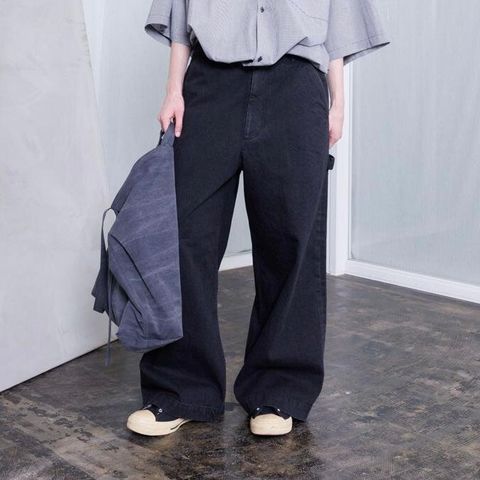 【残り一点】11.5ozペインターブラックデニムパンツ(ONE WASH)