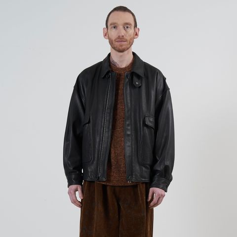 【残りわずか】Leather Flight Jacket