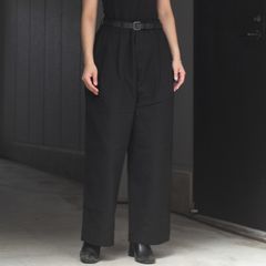 【残り一点】ダブルフェイスワイドタックイージートラウザー