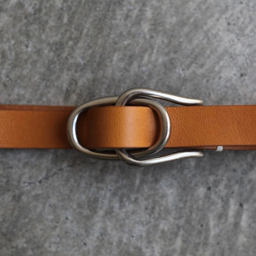 【残りわずか】Double Buckle Leather Belt