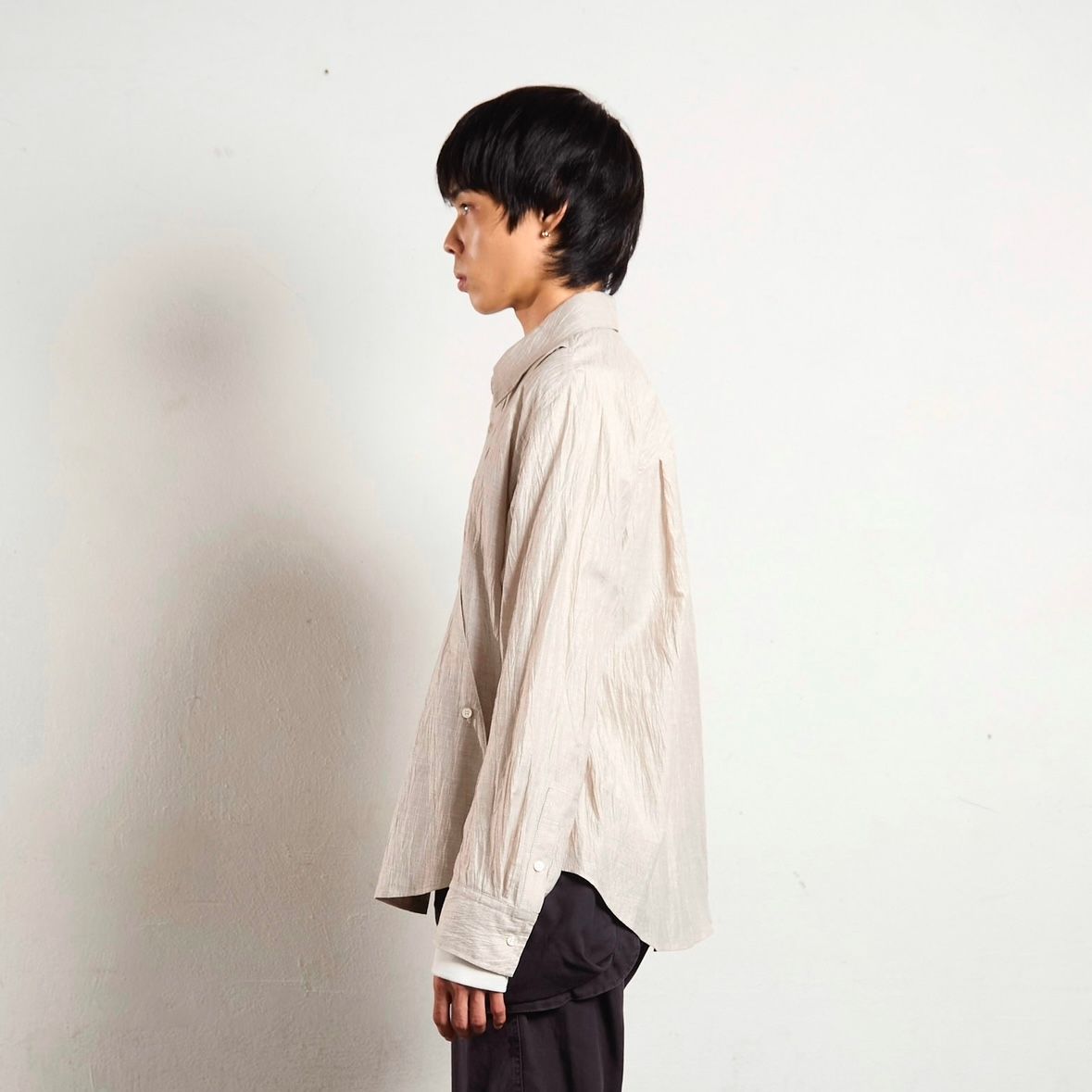 【残り一点】Plaid Panelled Utility Shirt