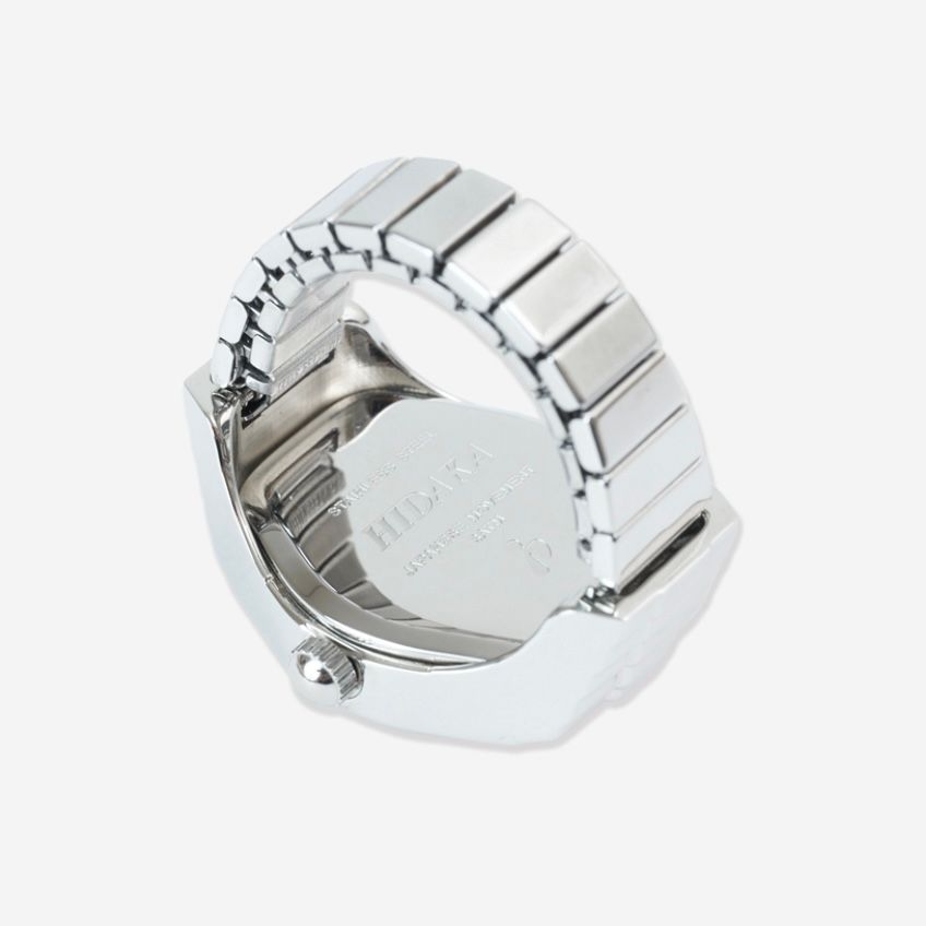 【残りわずか】Halo Ring Watch(SILVER×BLACK)