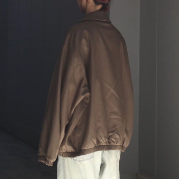【残りわずか】Melton Oversized Zip Jacket