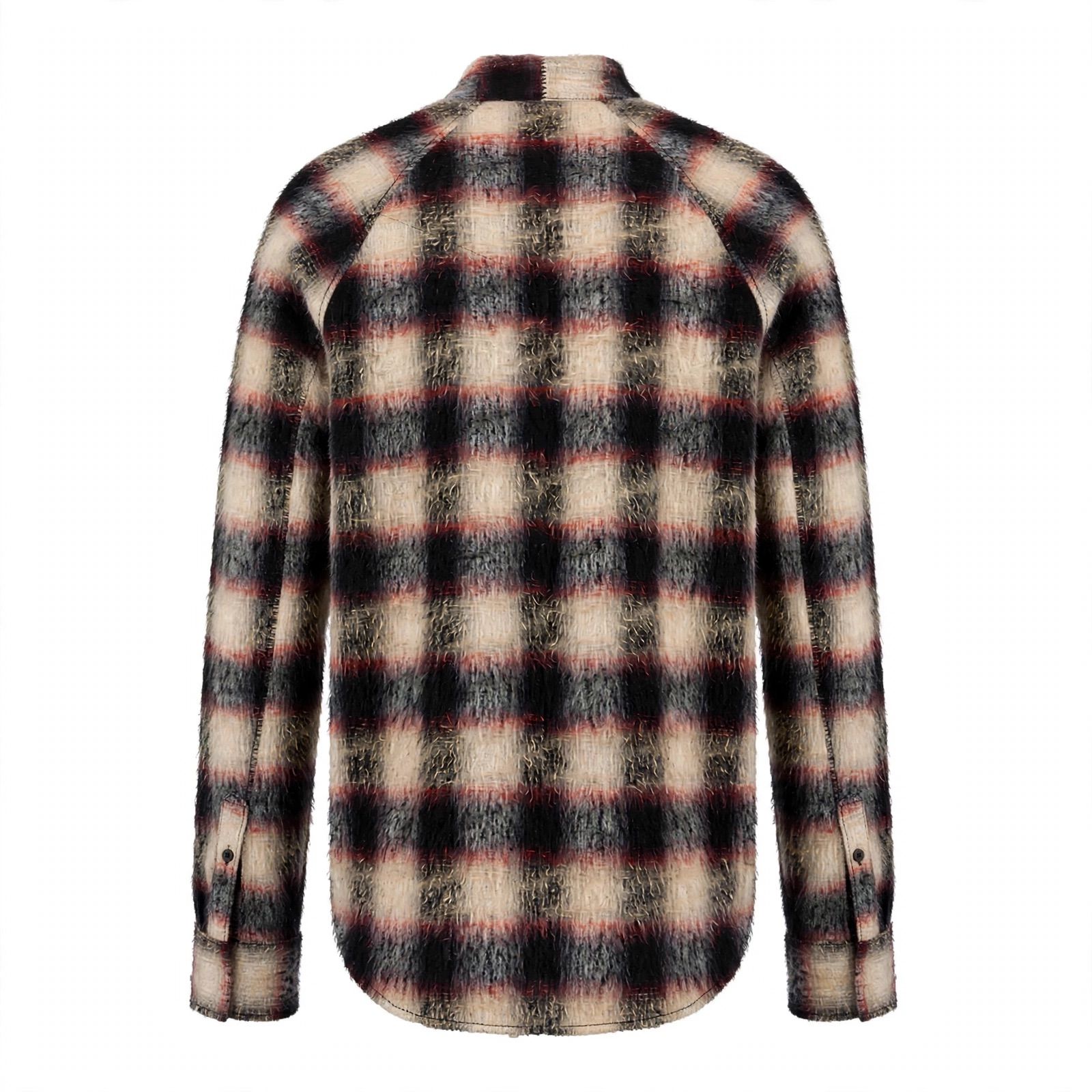 【残り一点】Shaggy Ombre Ribbon Shirt(DRUNK)