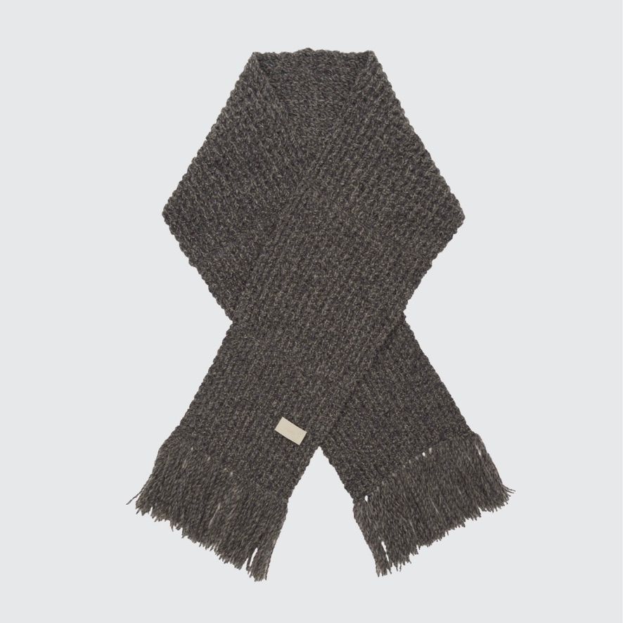 【残り一点】Baby Alpaca Big Waffle Long Stole