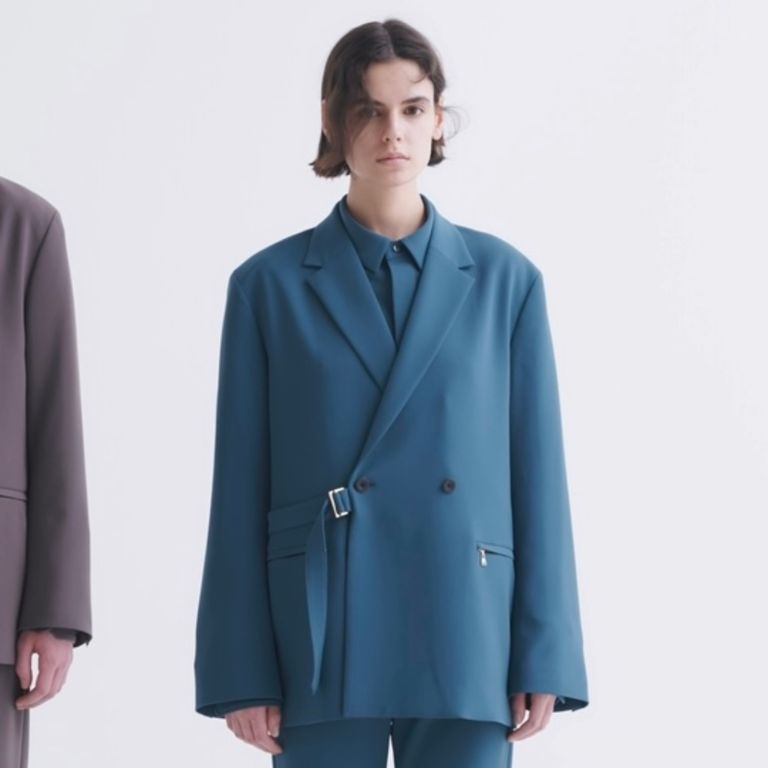 CULLNI - 【残り一点】Double Cloth Tailored Tie Locken Jacket  