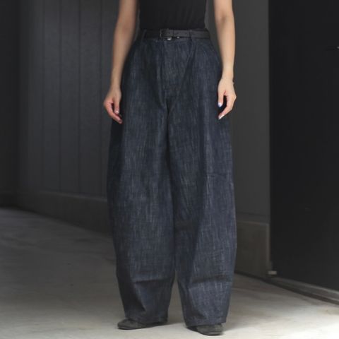 【残り一点】ウォッシュドデニムワイドパンツ