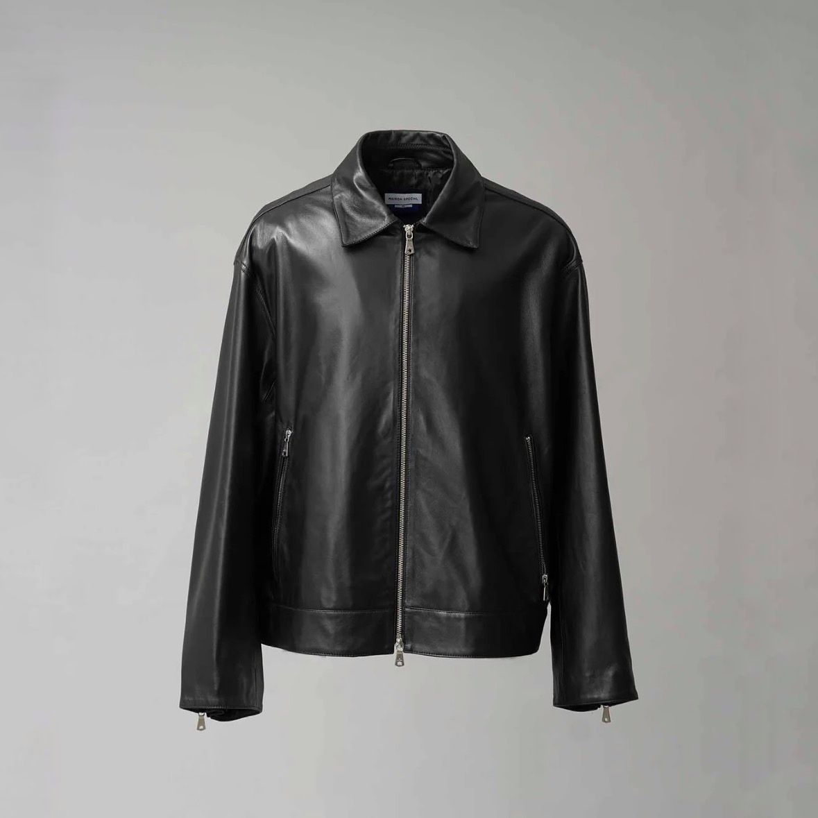 【残り一点】Sheep Leather Single Riders Collared Jacket