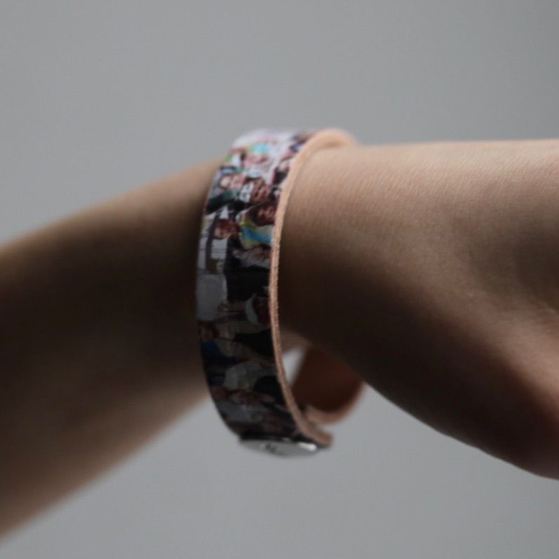 BLESS - 【残りわずか】Leather Stripe(SMALL FACES PRINT