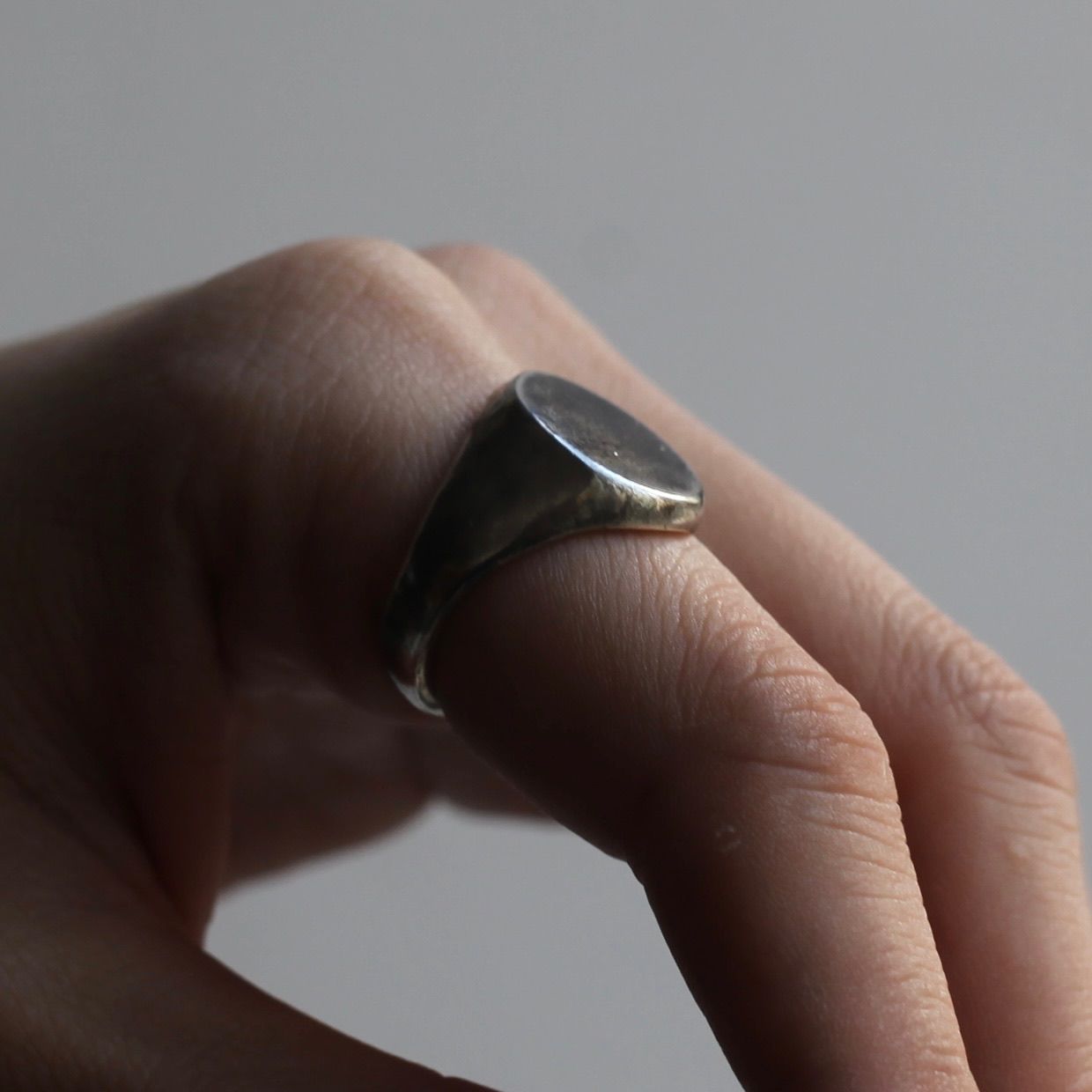 【残り一点】Oval Sygnet Ring(ANTIQUE)