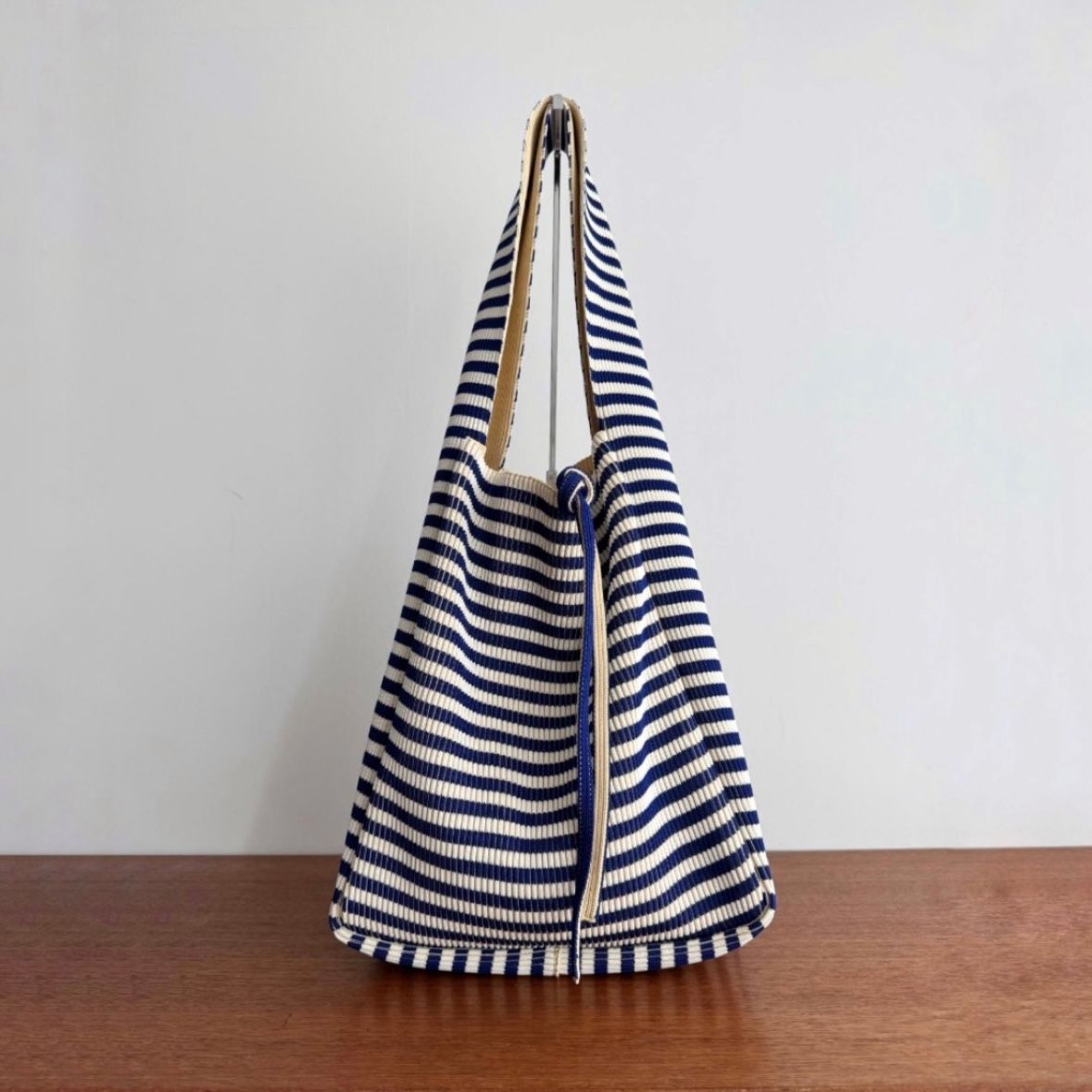 【残り一点】Kasane Reversible Tasuki Striped Tote_Large
